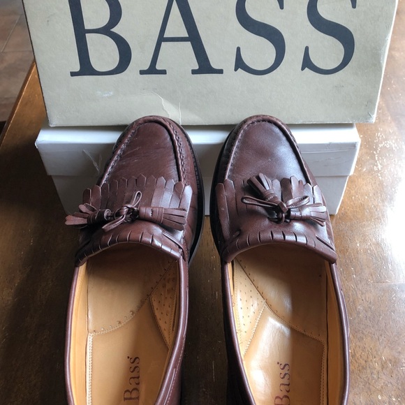 EUC Men’s BASS Brown Medallion Loafers Size 12 - Picture 7 of 7